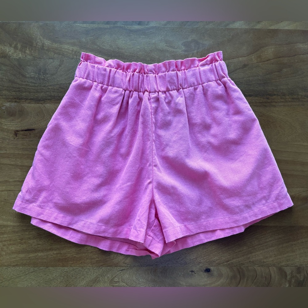 Petal & Pup, High Waisted Pink Shorts, S/M